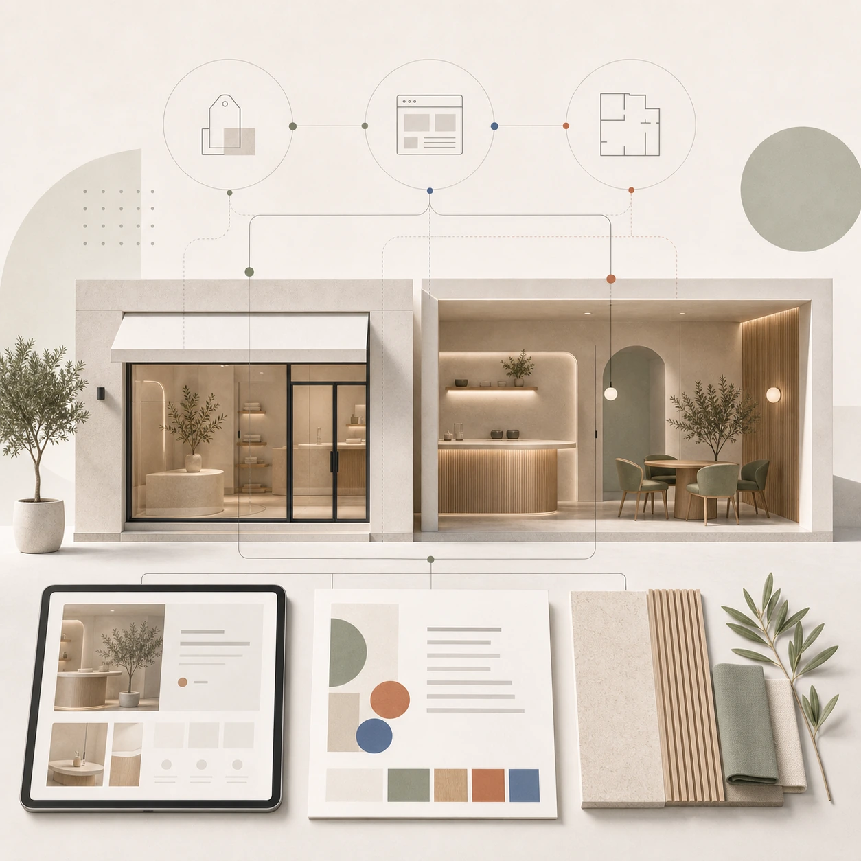 Experiencia completa: espacio, marca y web