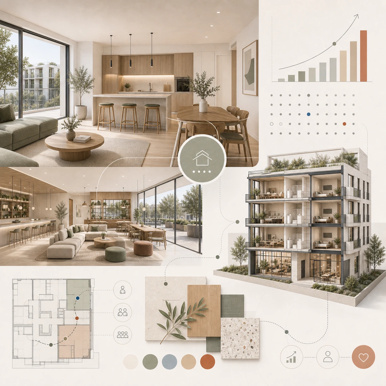Diseño de interiores para Activos BTR y alquiler residencial