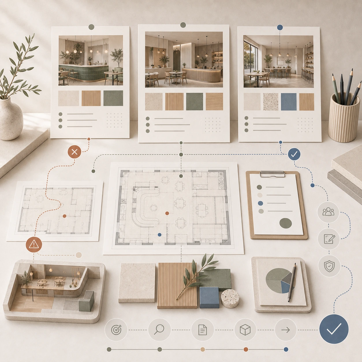Cómo preparar un brief de interiorismo y branding comercial