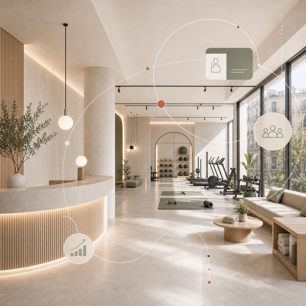 Diseño de gimnasios boutique en Barcelona: membresías, comunidad y retención