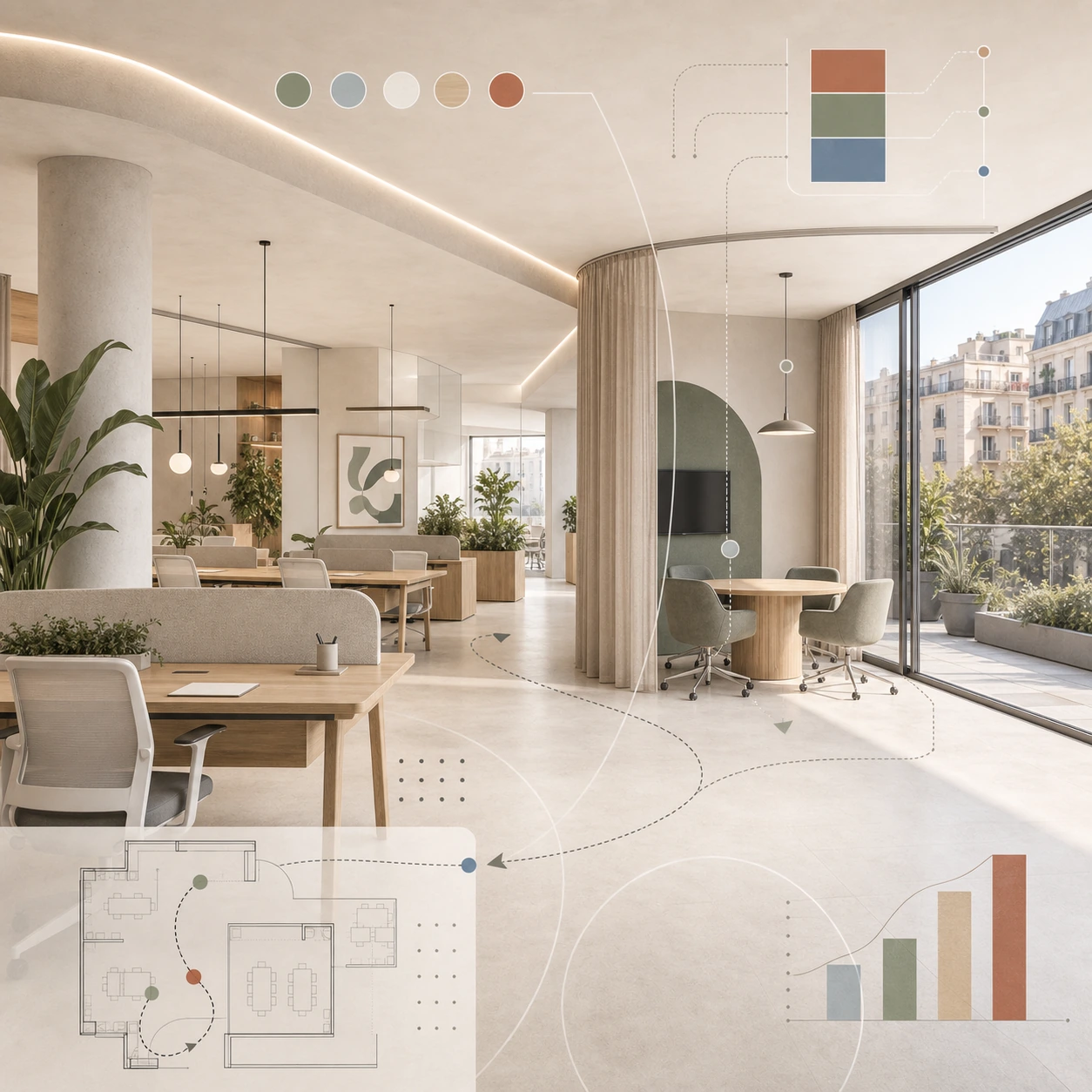 Diseño de oficinas en Barcelona: workplace, costes y marca empleadora