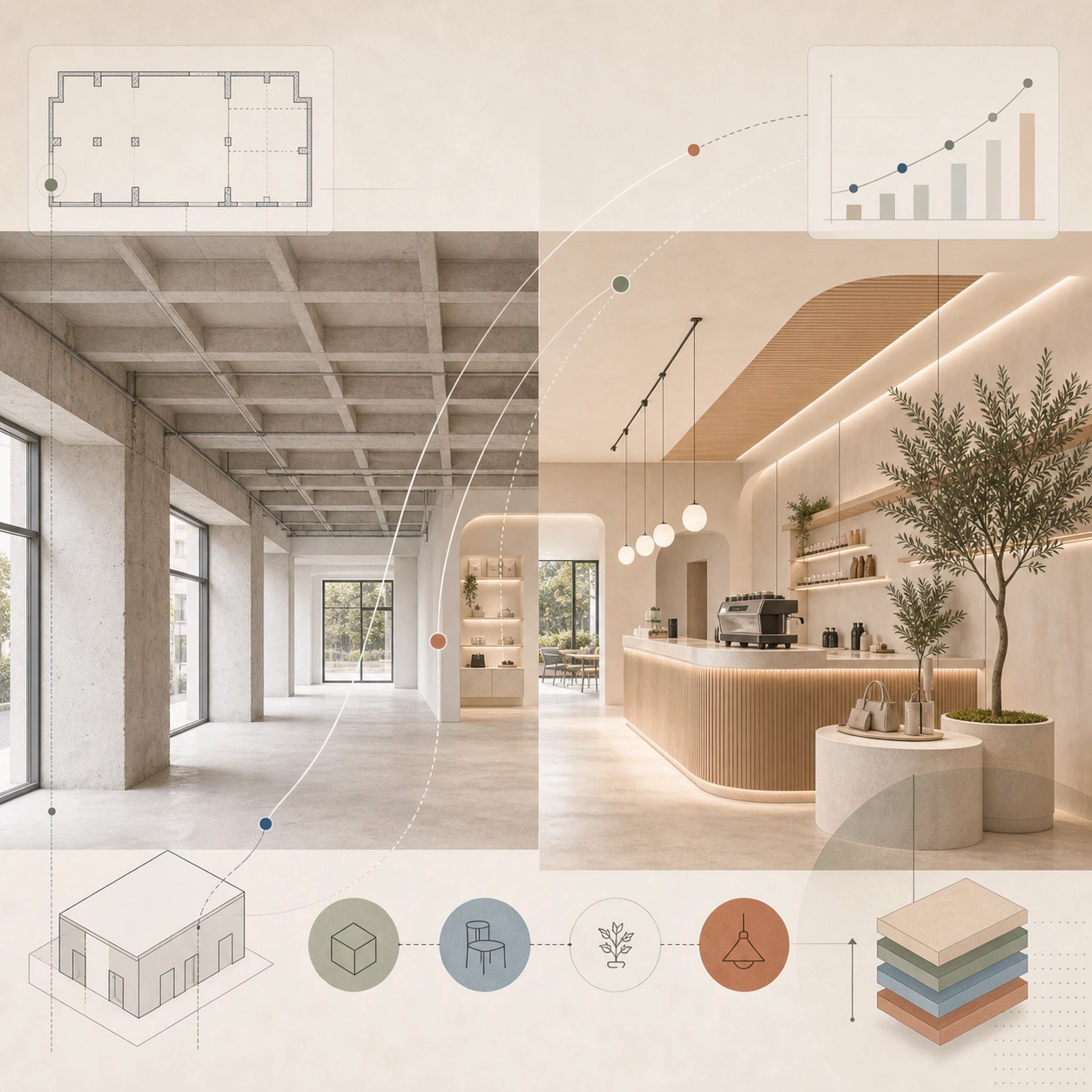 Diseño interior para mejorar el valor de un activo comercial
