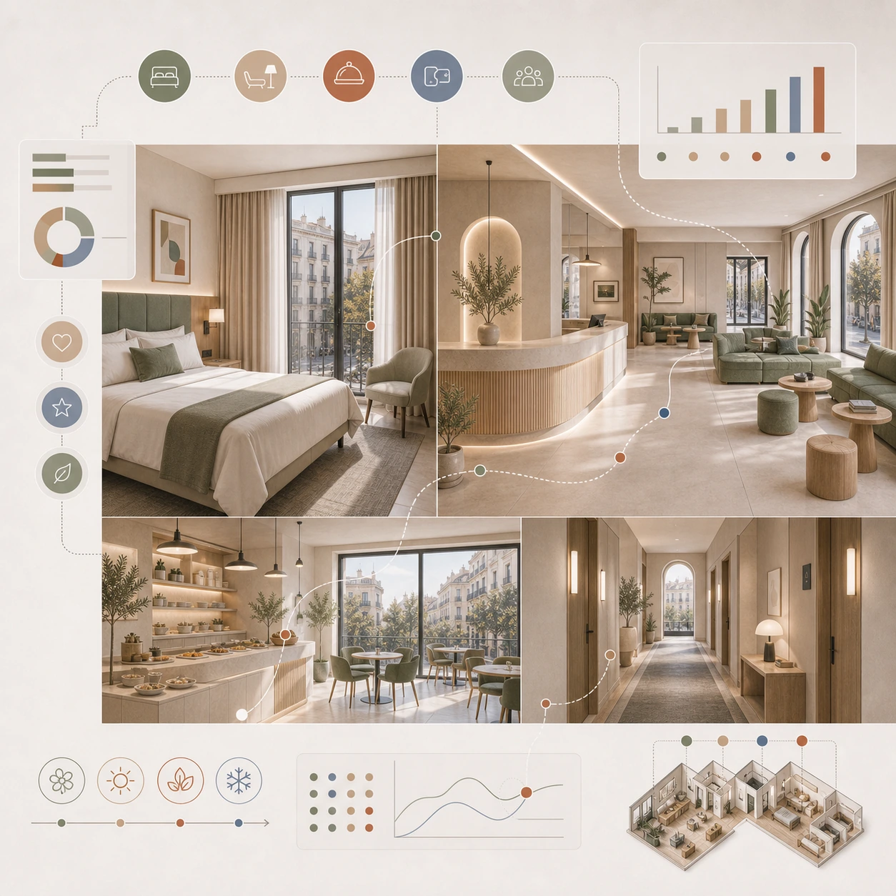 Diseño de interiores para hoteles y alojamientos