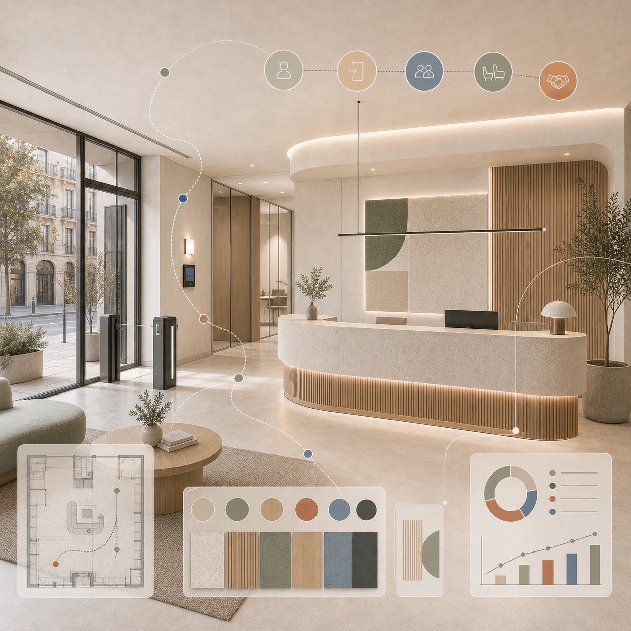 Diseño de recepciones corporativas en Madrid