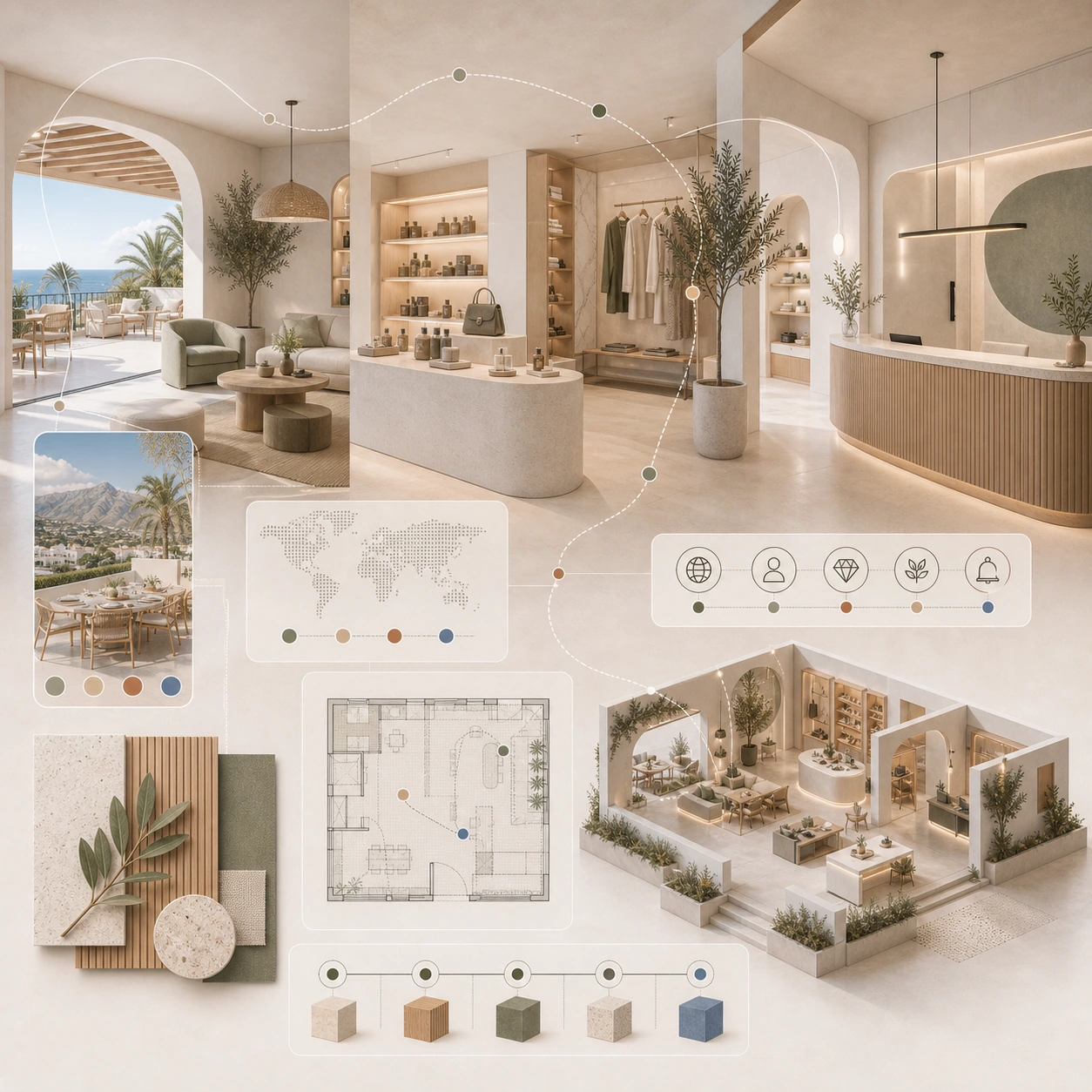 Interiorismo comercial en Marbella: lo que funciona para el cliente internacional de lujo