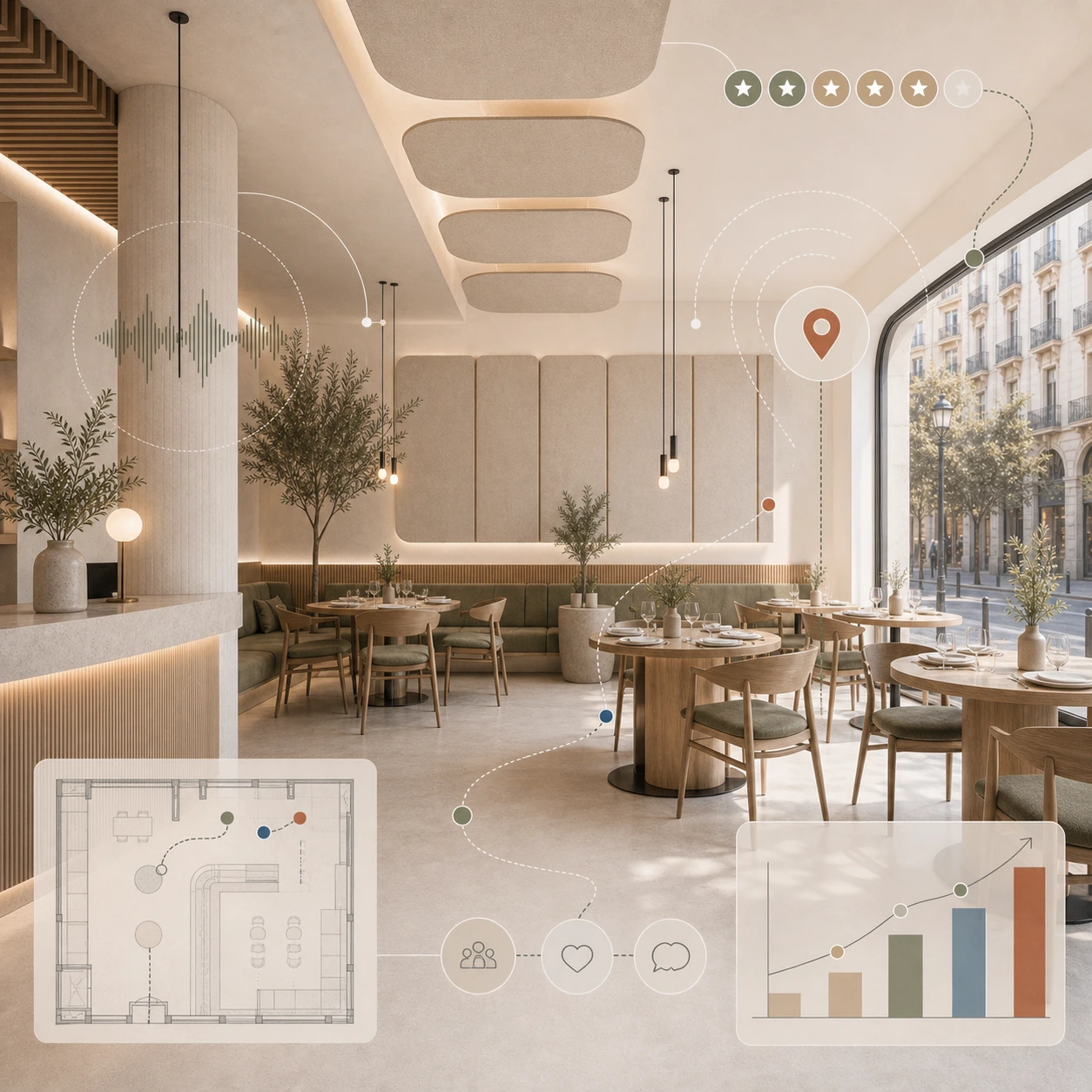 SEO local para restaurantes: tus reseñas de Google dependen de la acústica, no del marketing