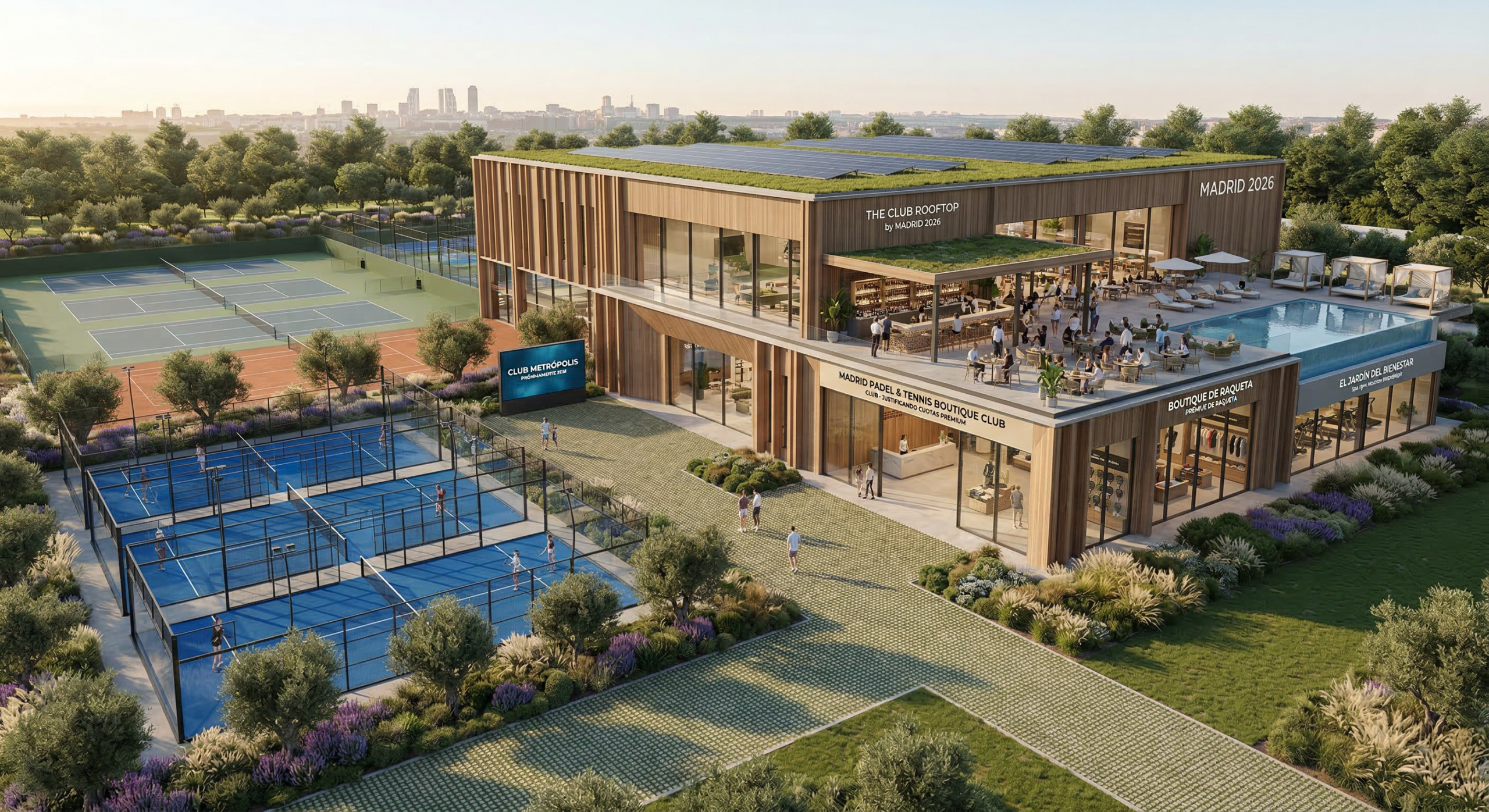 Diseño de Club de Pádel y Tenis Boutique que Justifica Cuotas Premium (Madrid 2026)