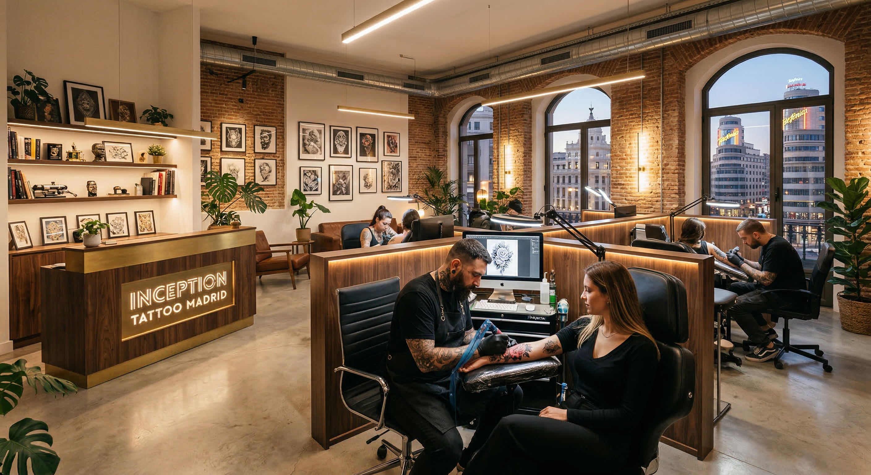 Diseño de Estudio de Tatuaje Premium que Atrae Artistas de Nivel (Madrid 2026)