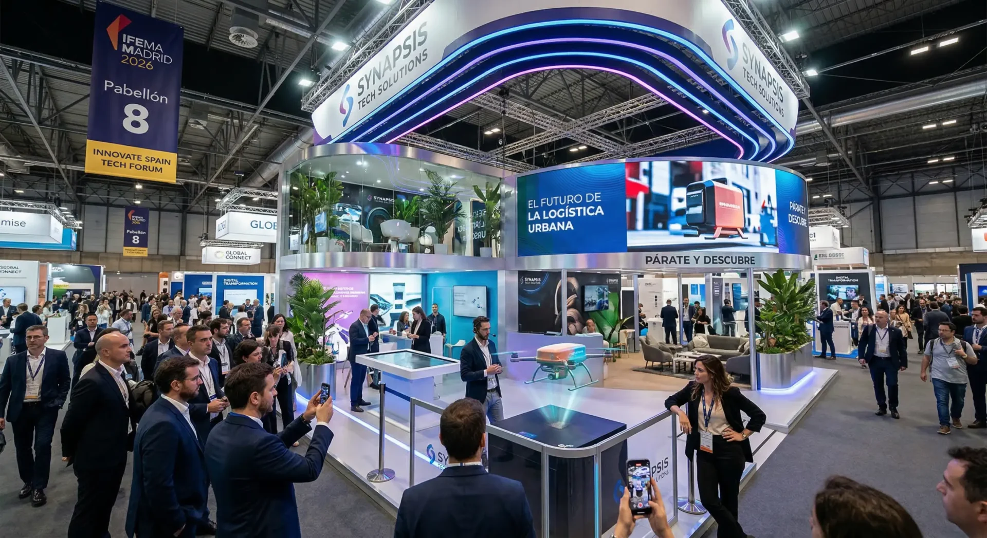 Trade Fair Stand Design That Stops People in the Aisle (Madrid 2026)