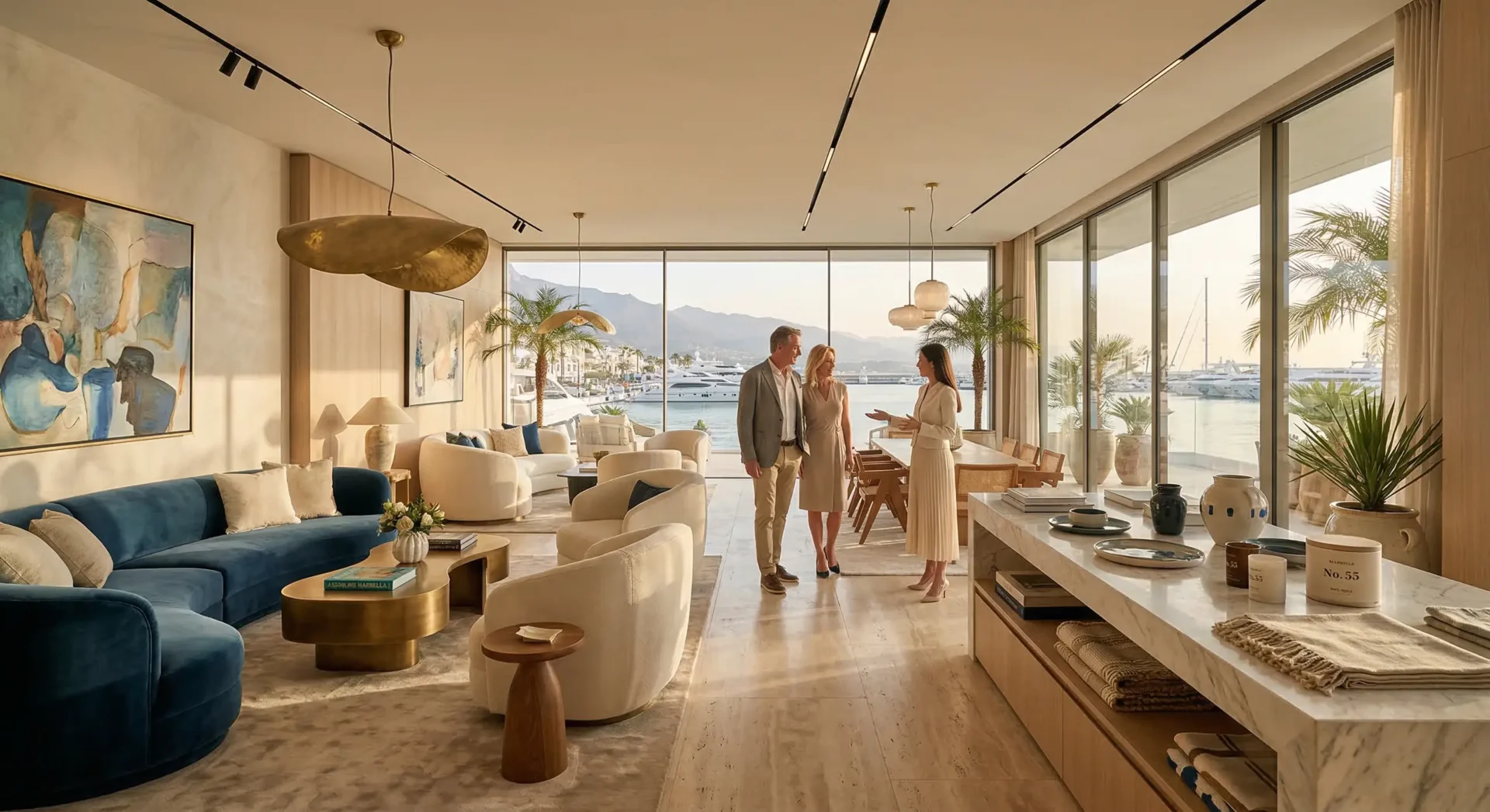 Commercial interior design in Marbella for international luxury client - EOLOS Design Lab